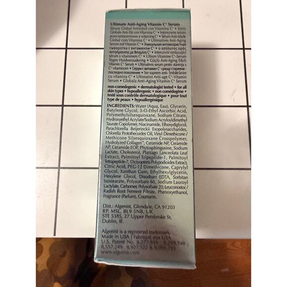 NEW Algenist GENIUS Ultimate Anti-Aging Vitamin C+ Serum Microalgae Oil 30ml/1oz - Picture 4 of 4